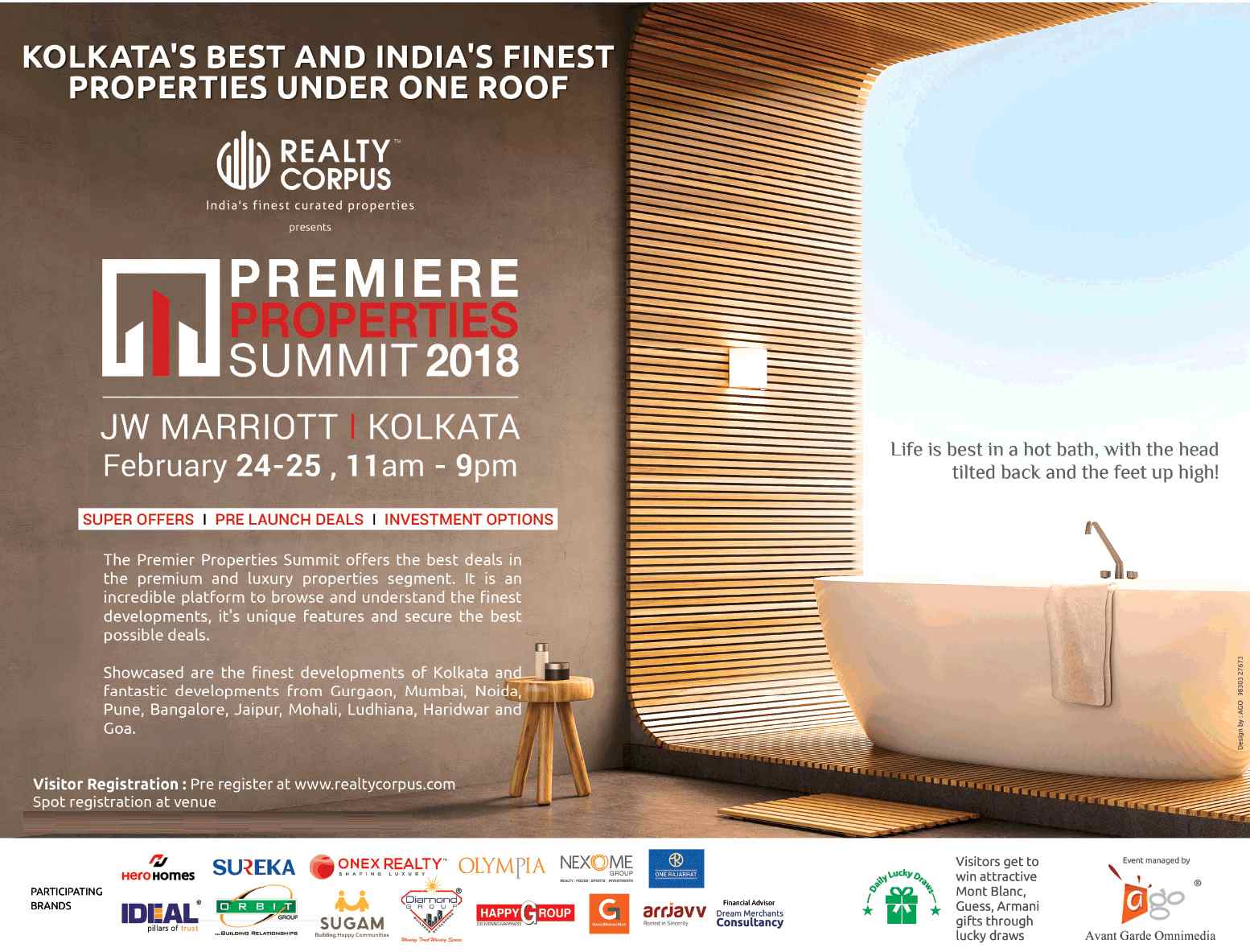 Realty Corpus presents Premiere Properties Summit 2018 in Kolkata Update